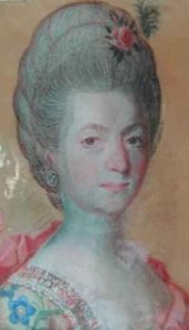 A pastel portrait of Sara Christina von Linne